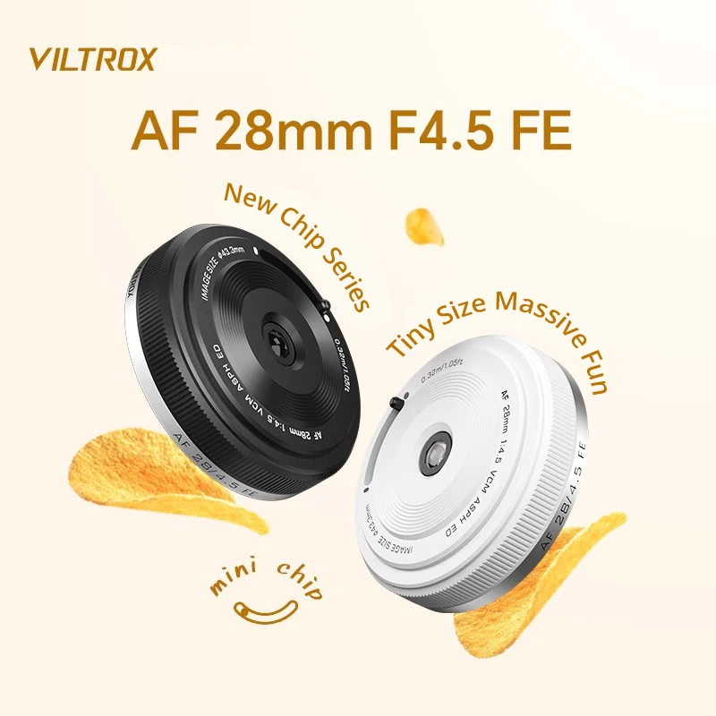 28Mm F4.5 Pancake Lens Autofocus Full Frame Lens Retro Ultra-Thin 60G for Sony E