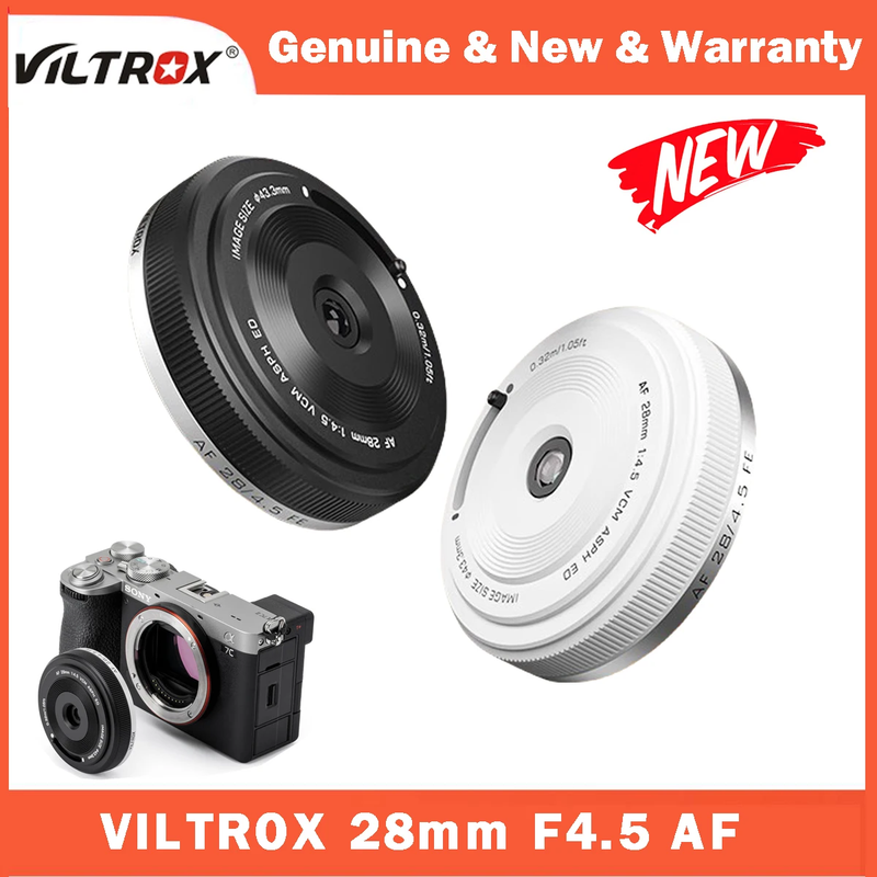 28Mm F4.5 Pancake Lens Autofocus Full Frame Lens Retro Ultra-Thin 60G for Sony E