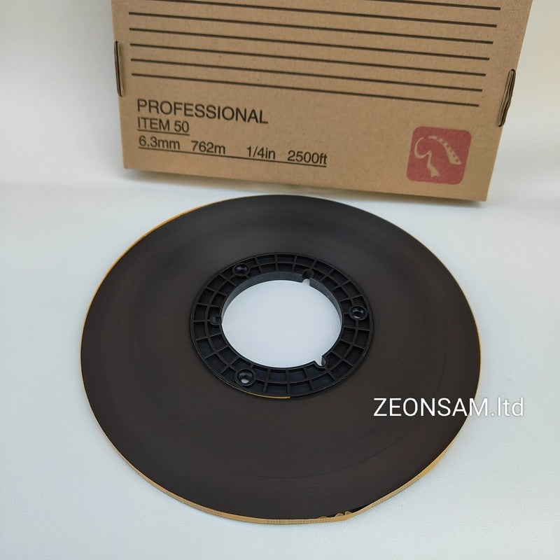 Analog Recording Tape 1/4'' X 2500'.10.5'' Pancake Hub.Reel to REEL TAPE 1/4'' X 25