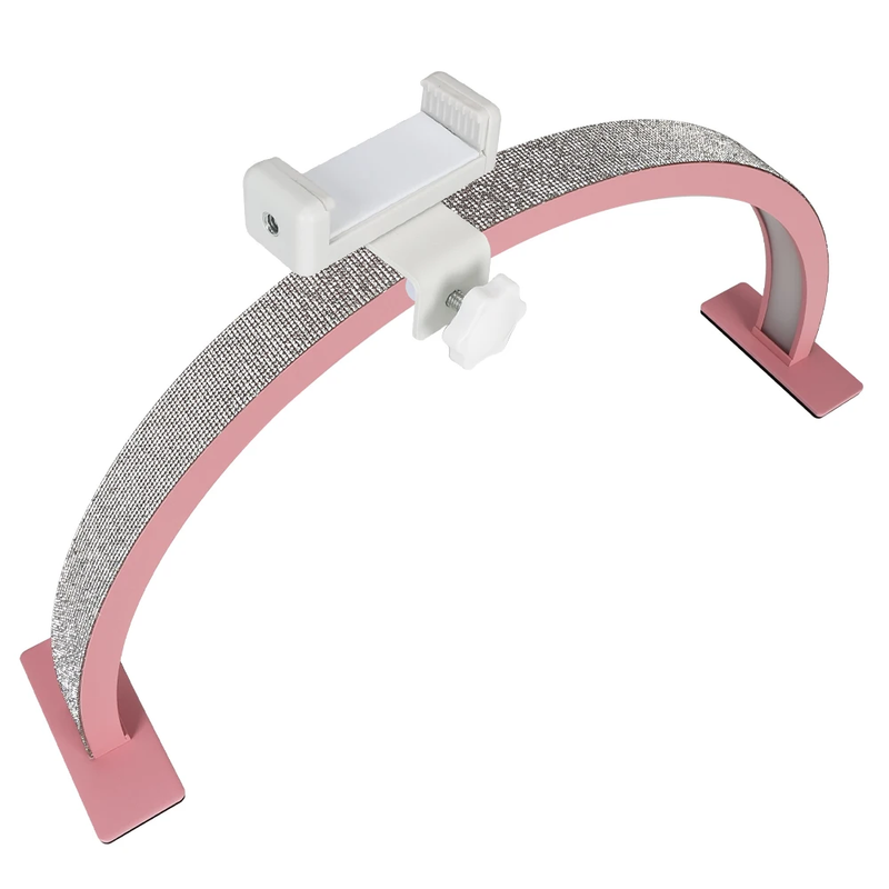 55Cm 75Cm Half Moon Light Half Moon Nail Desk Lamp with Remote Mobile Phone Clip