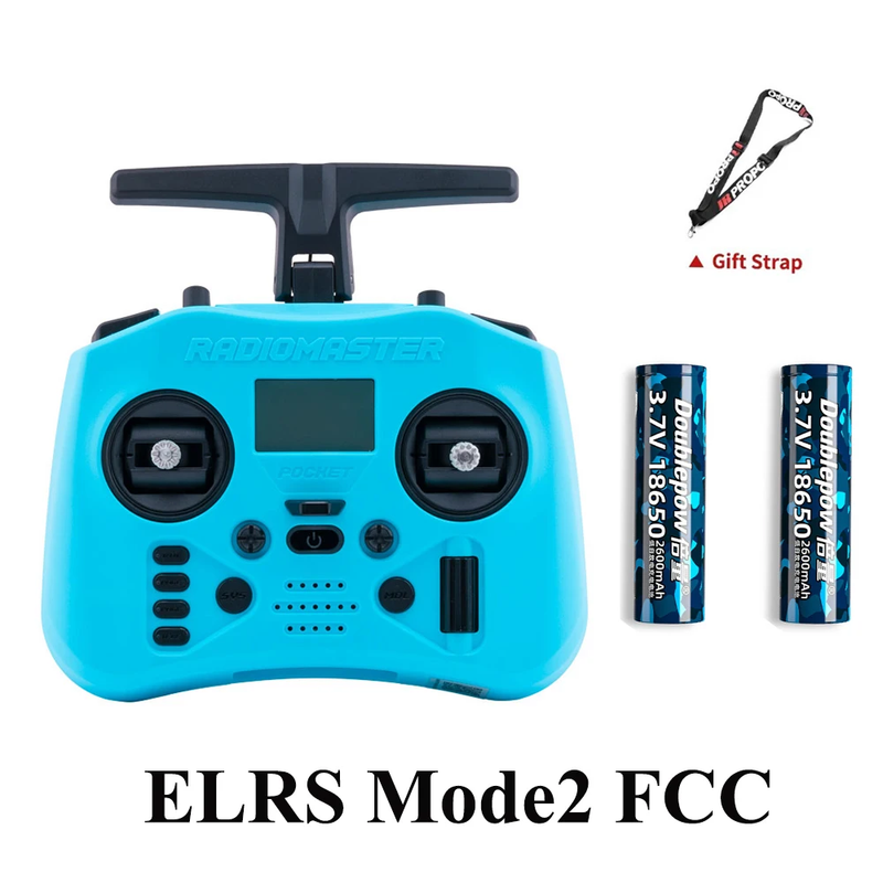 Pocket Crush 2.4Ghz ELRS Hall Gimbal Transmitter Remote Control with XR1 Receive