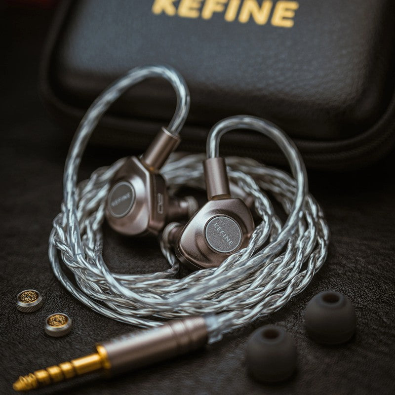 Delci AE Earphones 10Mm DLC+PU Diaphragm Dynamic Driver Iems Hi-Fi In-Ear Headph