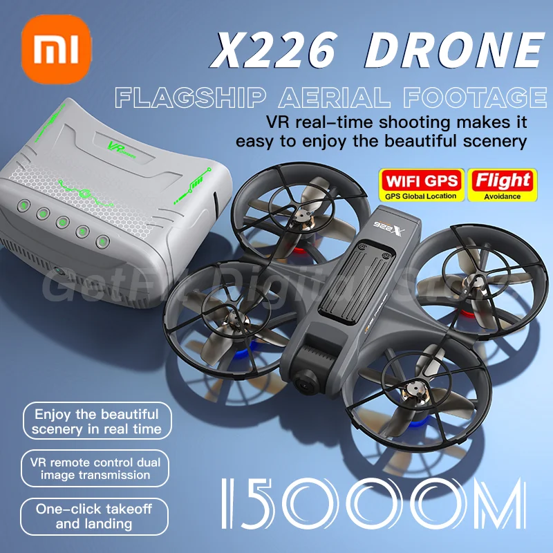 Xiaomi X226 VR Mini Drone 8K Aerial HD Dual Camera Intelligent Obastacle Avoidan