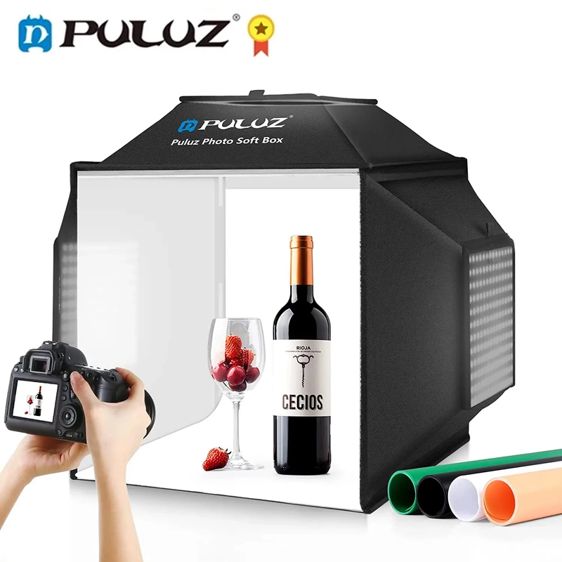 40Cm Professional Photo Studio Light Box,Foldable Photography Lightbox 4 Colors