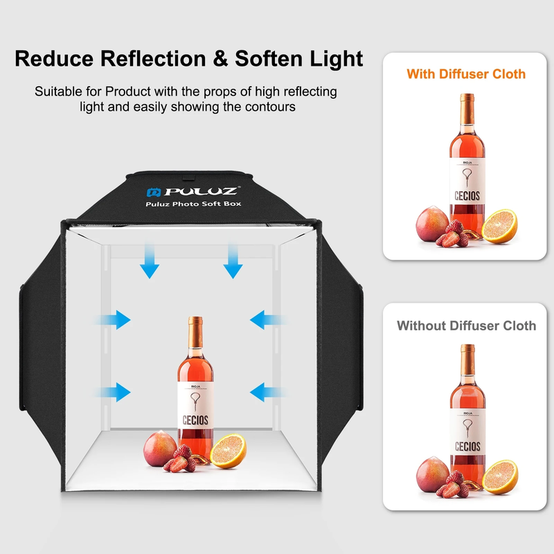 40Cm Professional Photo Studio Light Box,Foldable Photography Lightbox 4 Colors