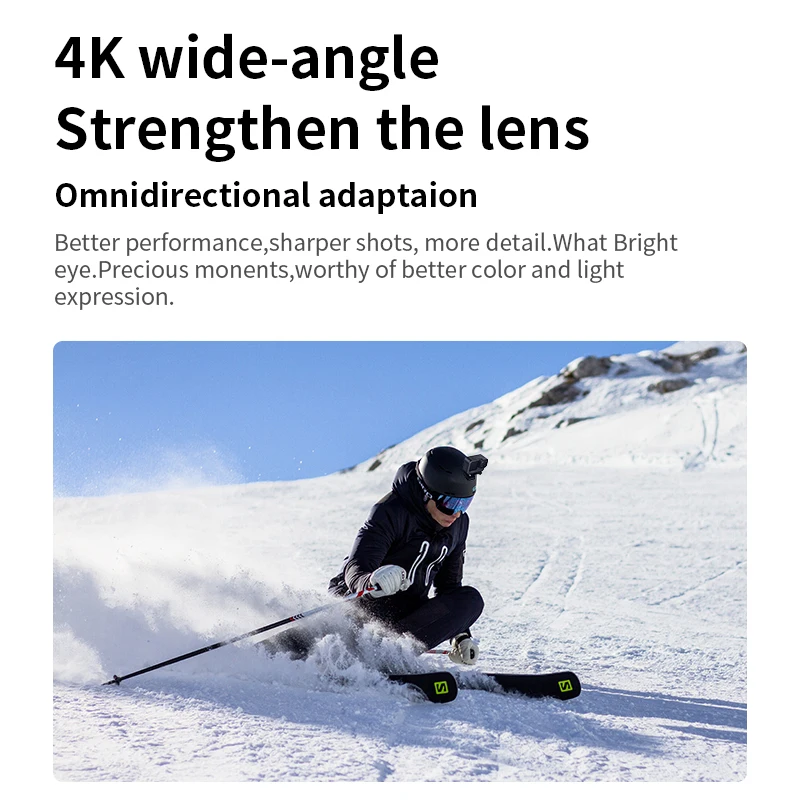 Action Camera 5K 30Fps 4K60FPS Wifi Anti-Shake Go with Remote Control Screen Wat