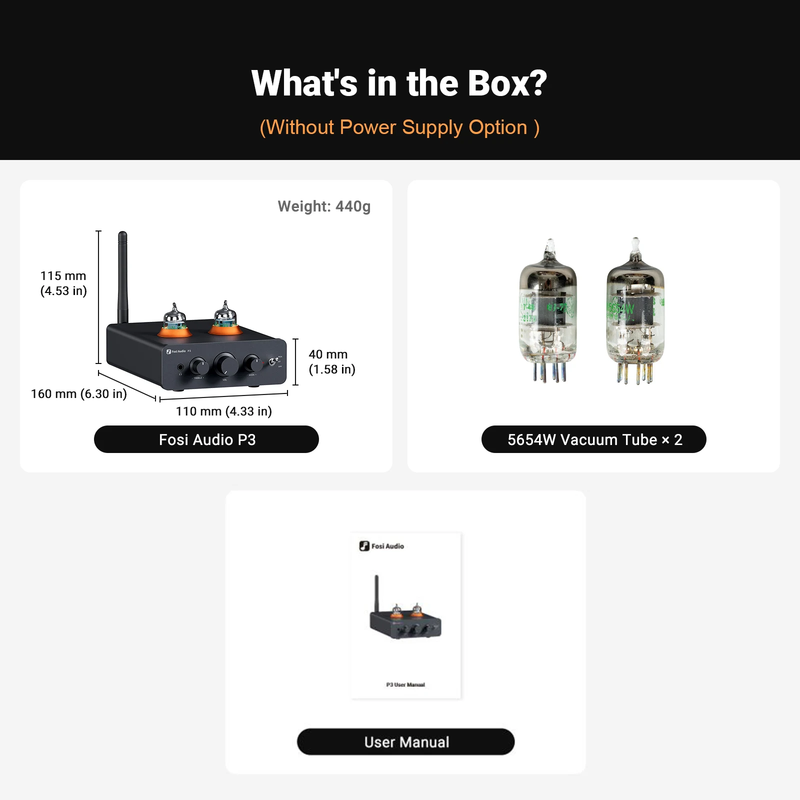 P3 Bluetooth Tube Amplifier Hifi Stereo Preamplifier Valve Vacuum with Treble &