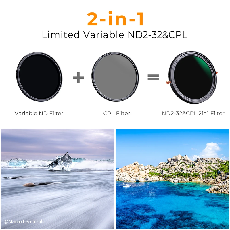 49Mm-82Mm ND2-ND32 ND CPL Filter Lens Adjustable Circular Polarizing Filter 2 in
