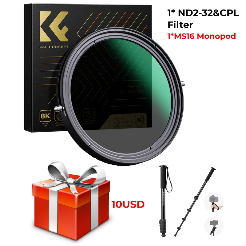 49Mm-82Mm ND2-ND32 ND CPL Filter Lens Adjustable Circular Polarizing Filter 2 in