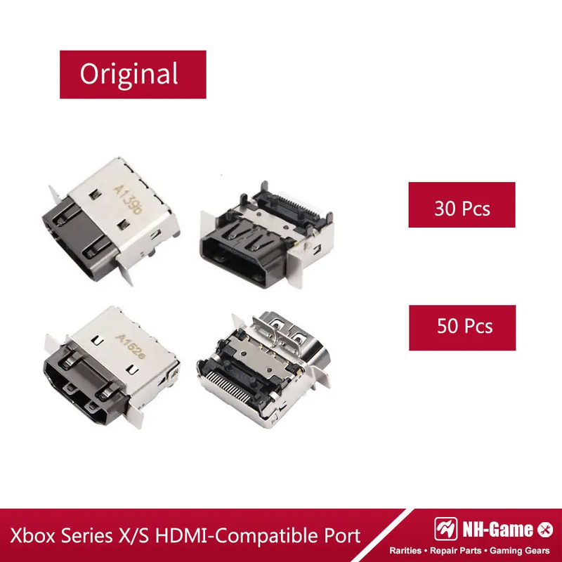 30/50Pcs Hdmi-Compatible Port for Xbox Series X/S Console HD Interface Jack Orig