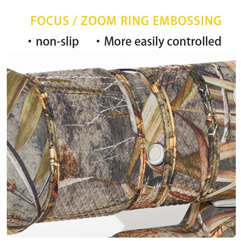 Camouflage Lens Coat for Fujifilm XF 500Mm F5.6 R LM OIS WR Elastic Waterproof a