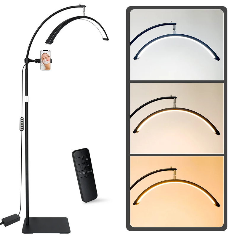 23'' 36W Dimmable Lash Lamp Rotating Half Moon Light Lash Tech Adjustable LED Eye