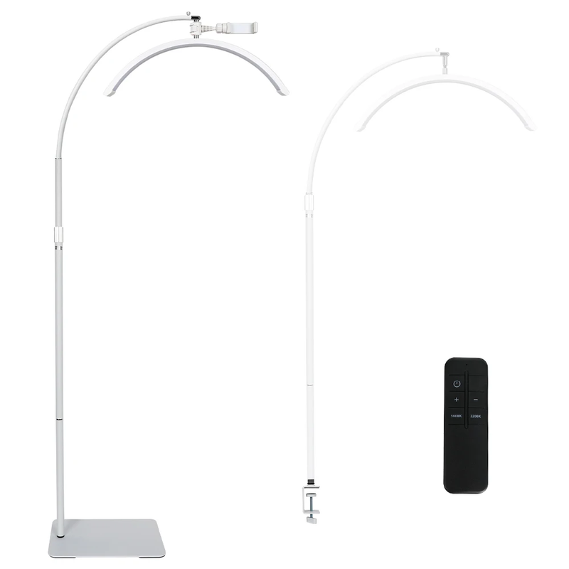 23'' 36W Dimmable Lash Lamp Rotating Half Moon Light Lash Tech Adjustable LED Eye