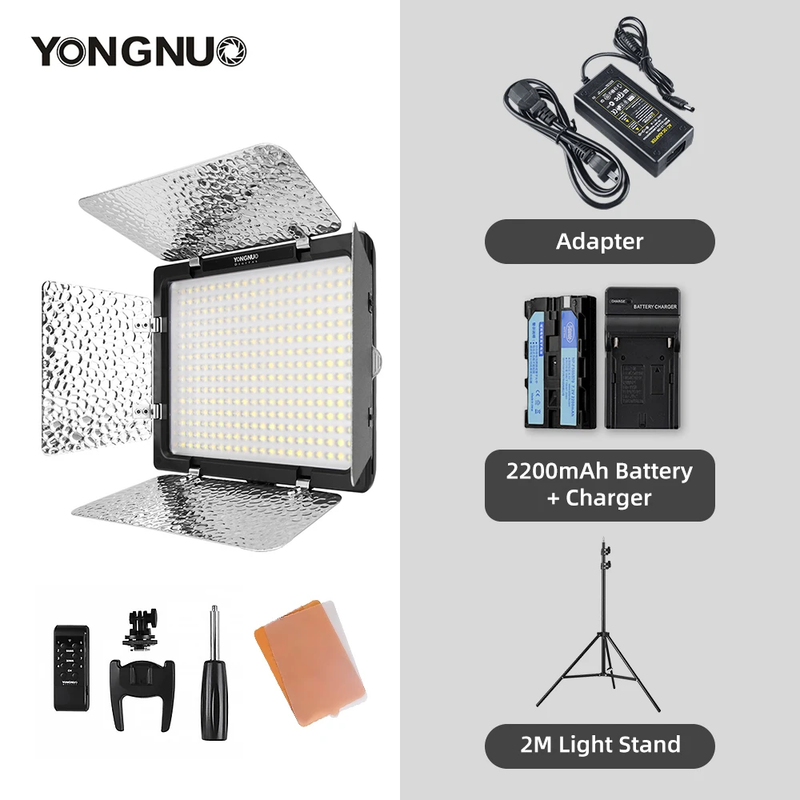 YN300 III YN300III 3200K-5500K CRI95 Camera Photo LED Video Light Optional with
