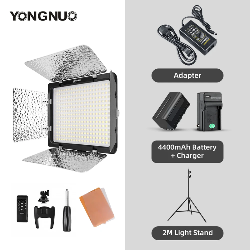 YN300 III YN300III 3200K-5500K CRI95 Camera Photo LED Video Light Optional with