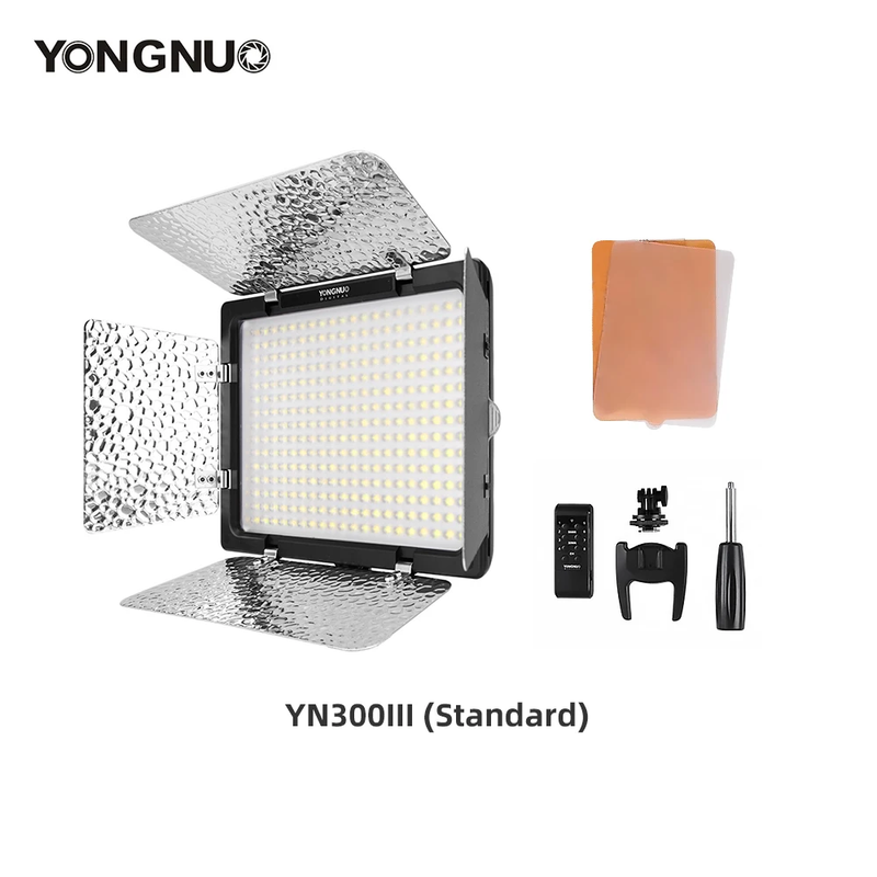 YN300 III YN300III 3200K-5500K CRI95 Camera Photo LED Video Light Optional with