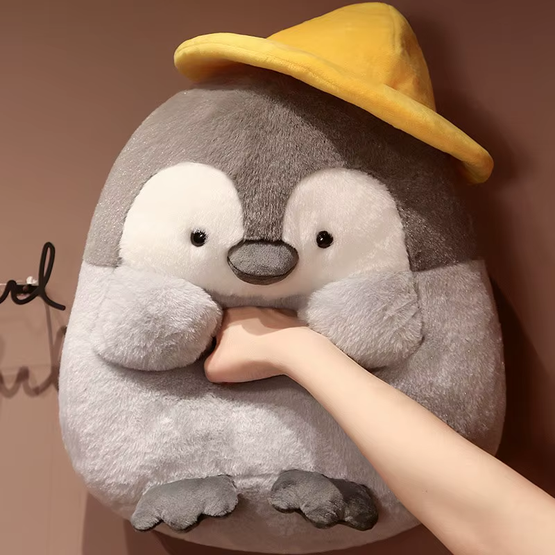 25Cm-45Cm New Big Cute Penguin with Melon Seeds Plush Doll Cartoon Animal Plush