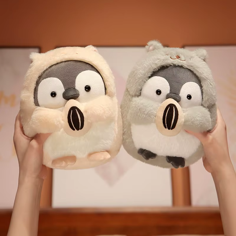 25Cm-45Cm New Big Cute Penguin with Melon Seeds Plush Doll Cartoon Animal Plush