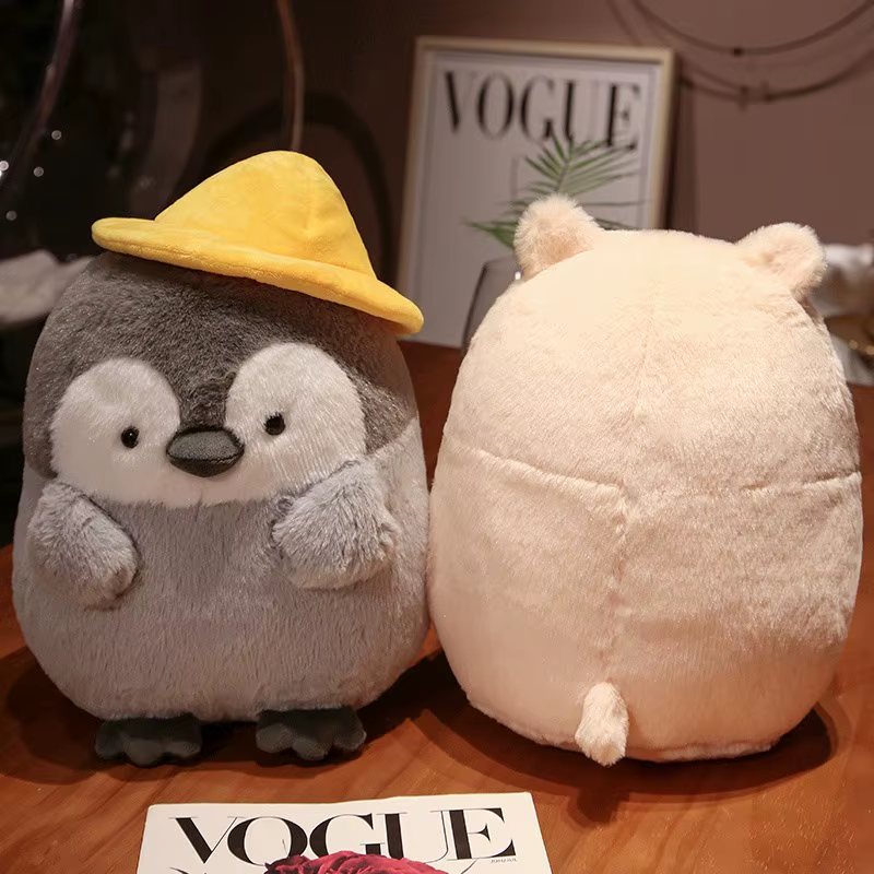 25Cm-45Cm New Big Cute Penguin with Melon Seeds Plush Doll Cartoon Animal Plush