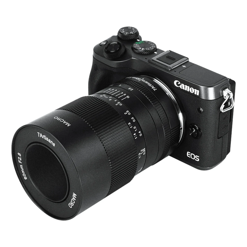 7Artisans 60Mm F2.8 APS-C Manual Macro Prime Lens for Canon EOS-M M50 M50 Mark I