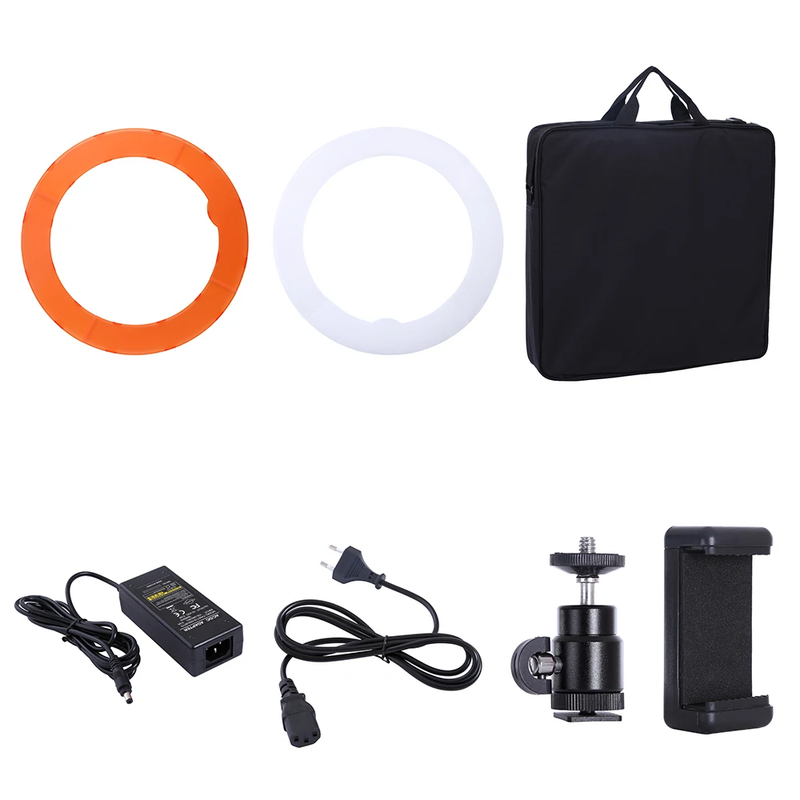 55W 18 Inch Camera Phone LED Ring Light Photography Studio Dimmable Ring Lamp wi