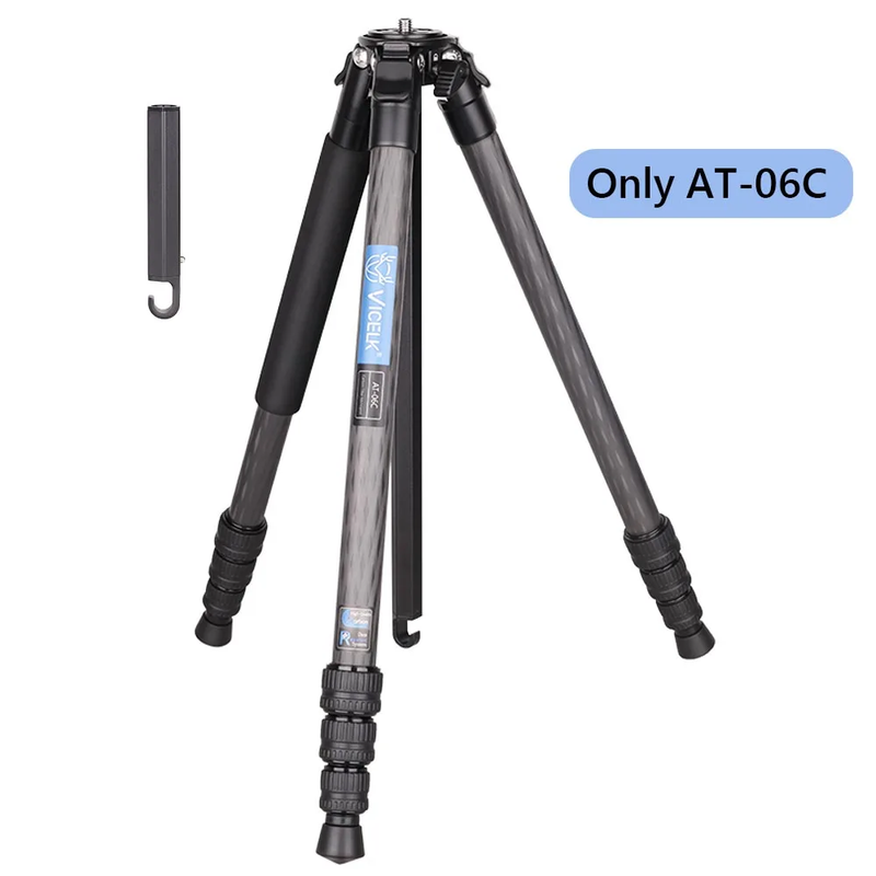 AT-06C Compact Carbon Fiber Tripod,25.5Mm Tube Professional Travel Tripod Monopo