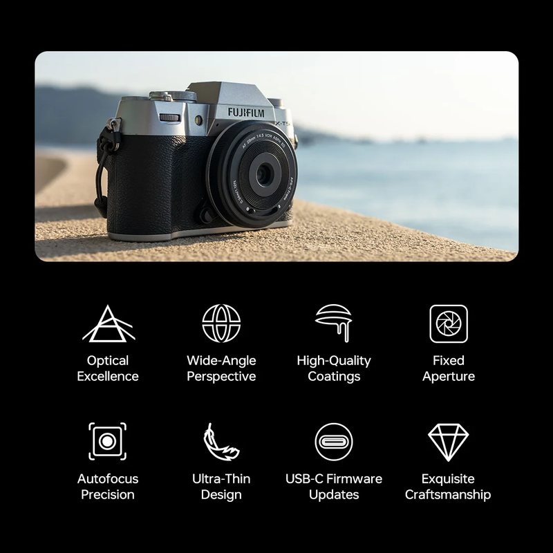 AF 28Mm F4.5 Full Frame Pancake Lens Camera Lens for Sony E-Mount Fujifilm X Nik