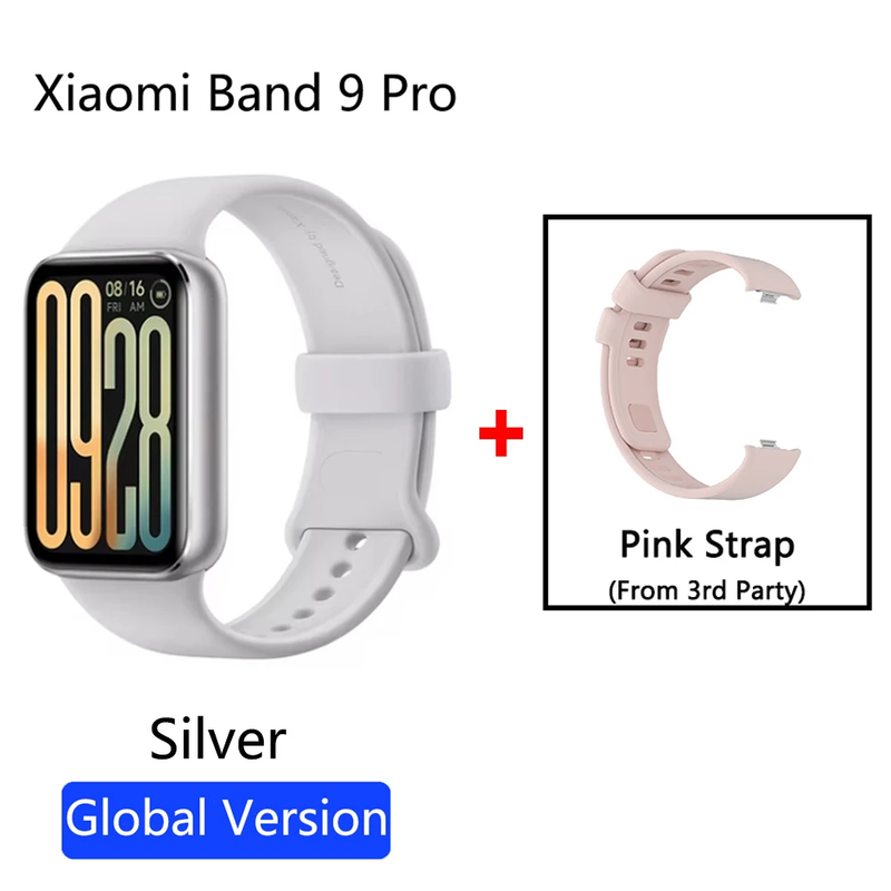 Global Version Smart Band 9 Pro 1.74'' Display 21-Day Battery Life Built-In GNS