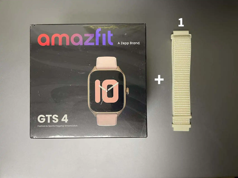 Free Smart Watch Strap + GTS 4 Women Smartwatch Zepp OS 42Mm GPS Alexa Built-In