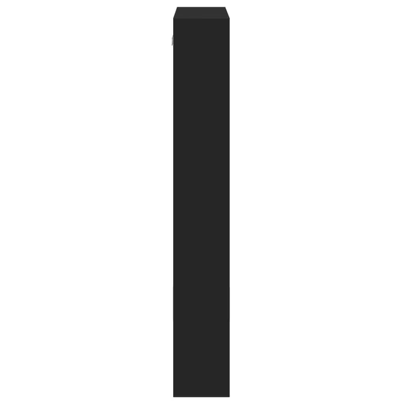 50X15X100 Cm Black Engineered Wood Wall Cabinet - Stylish Storage Solution