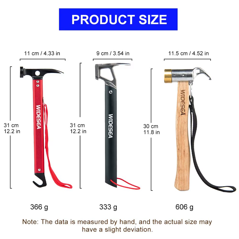 Camping Hammer Stainless Steel Copper Outdoor Tent Peg Stake Mallet with Stake P
