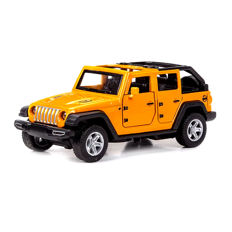 1:36 Alloy JEEPS Wrangler Car Model Simulation Off-Road Vehicle Pull Back Car De