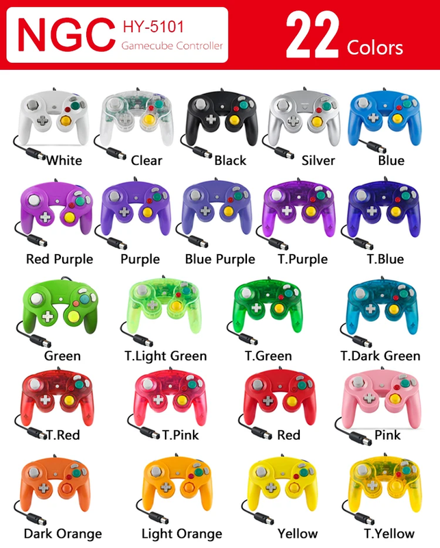 Wired Game Controller for Gamecube NGC