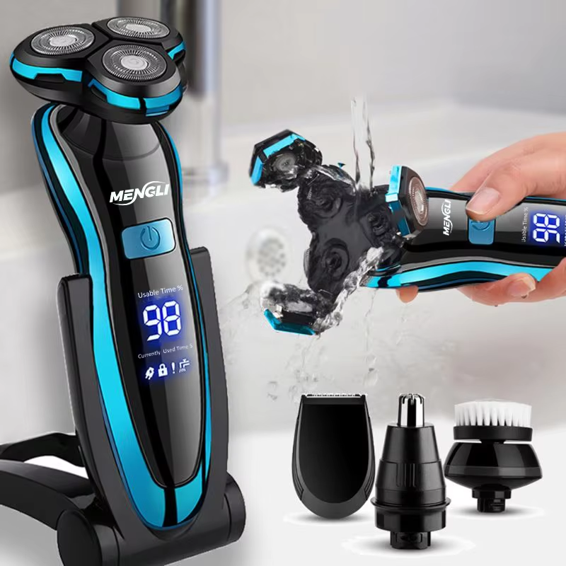 ZOZEN Men Electric Shaver Rechargeable Electric Razor Hair Cutting Shaving Mahin