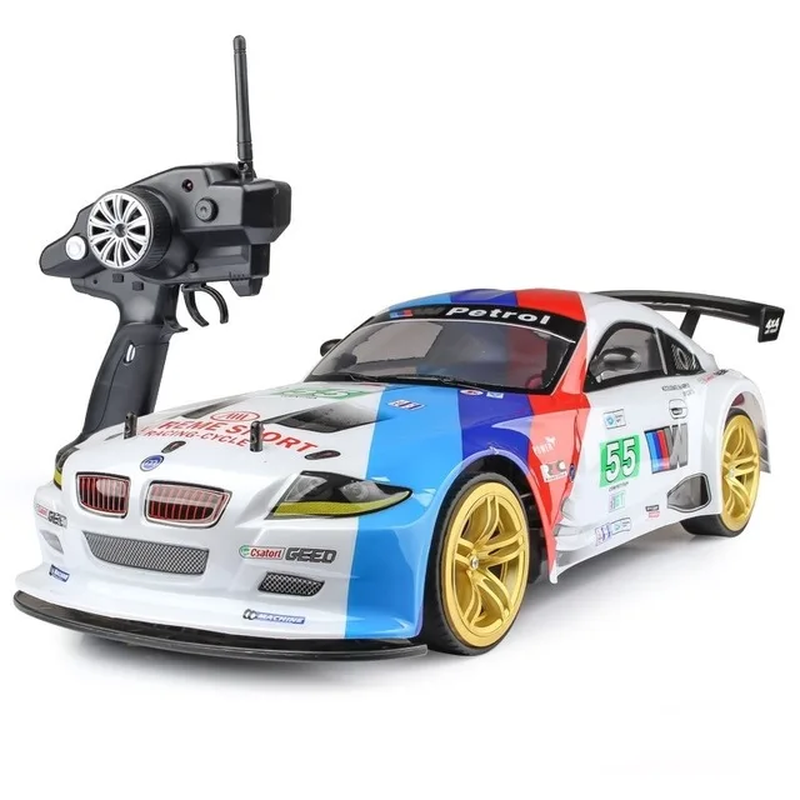 1:10 4Wd 70Km/H Rc Drift Car Drifting Wheels Anti-Collision Off-Road Racing Rc C
