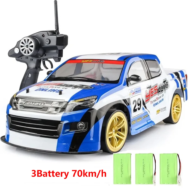 1:10 4Wd 70Km/H Rc Drift Car Drifting Wheels Anti-Collision Off-Road Racing Rc C
