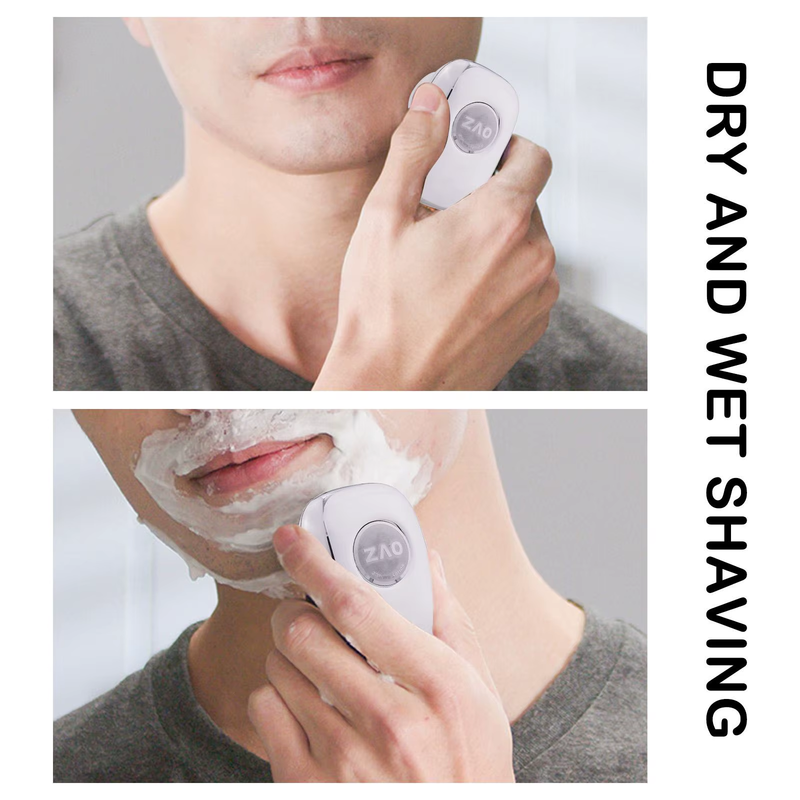 2024 New Portable Mini Light Waterproof Electric Zao Shaver USB Rechargeable Wet