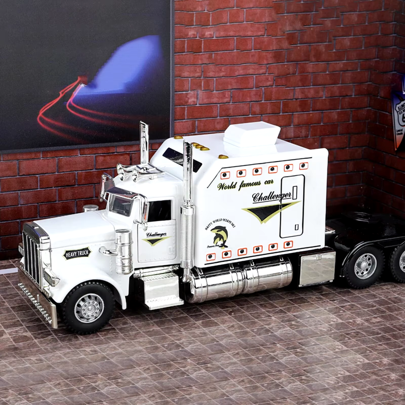1:24 Scale Peterbilt 389 Tractor Trailer Play Toy Truck Vehicle for Kids, Lonest
