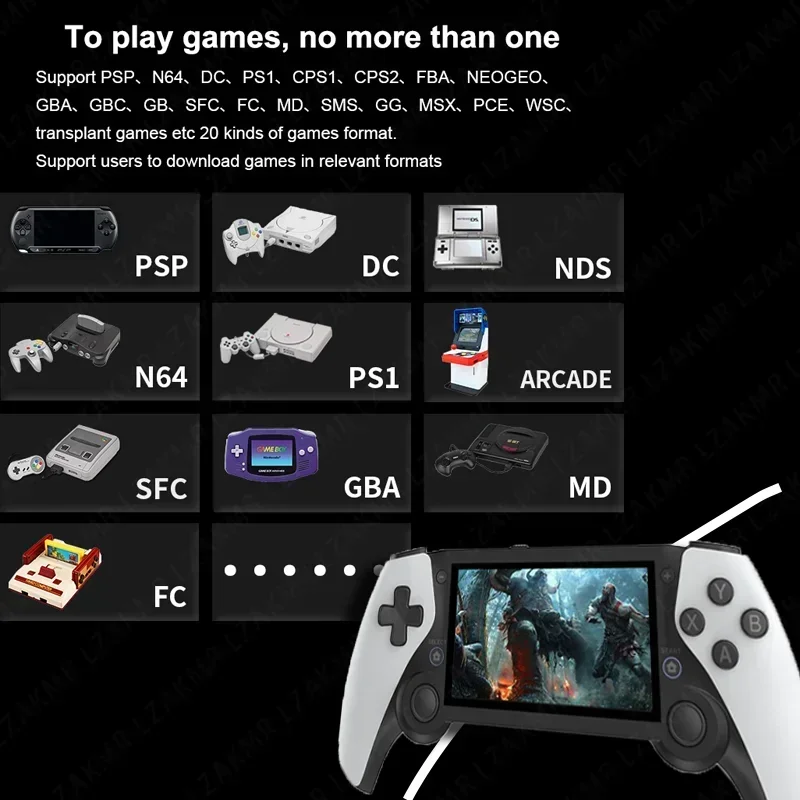 256G 70000+ Games 3D Joystick Handheld HDTV Game M25 4.3'' Screen Player Retro P