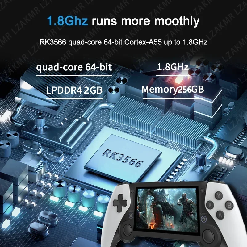 256G 70000+ Games 3D Joystick Handheld HDTV Game M25 4.3'' Screen Player Retro P