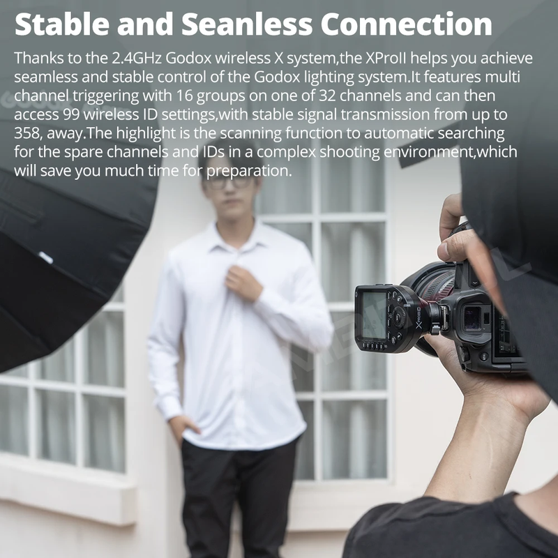 Xproii TTL Wireless Flash Trigger 1/8000S HSS Ttl-Convert-Manual Function Large