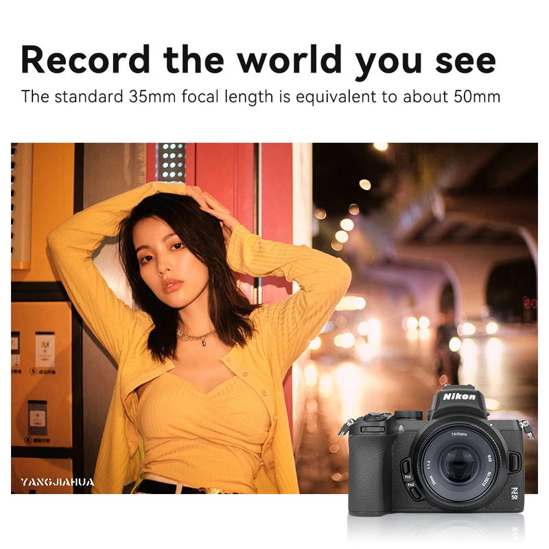 35Mm F1.4 Mark II APS-C Prime Lens for Sony E ZVE10 A6000 FX30 Fujifilm FX X-H2