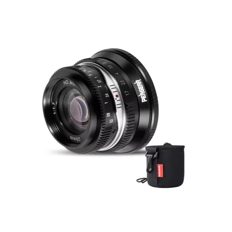 25Mm F1.7 Manual Camera Lens APS-C for Fuji X Canon RF Nikon Z M4/3 Sony E Mount
