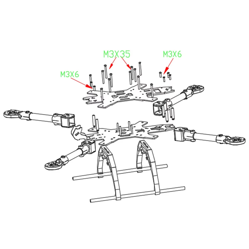 15Inch FPV Racing Drone Frame Carbon Fiber Quadcopter FPV Freestyle Frame for En