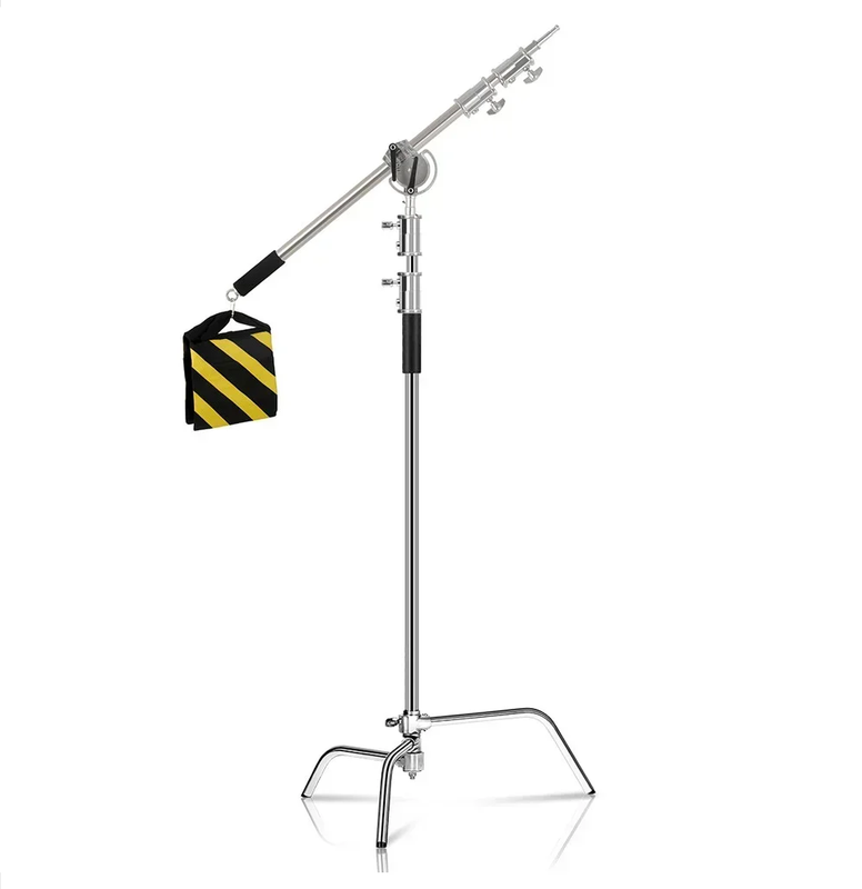 2.6M/8.5FT Stainless Steel Century Foldable Light Stand Tripod Magic Leg Photogr