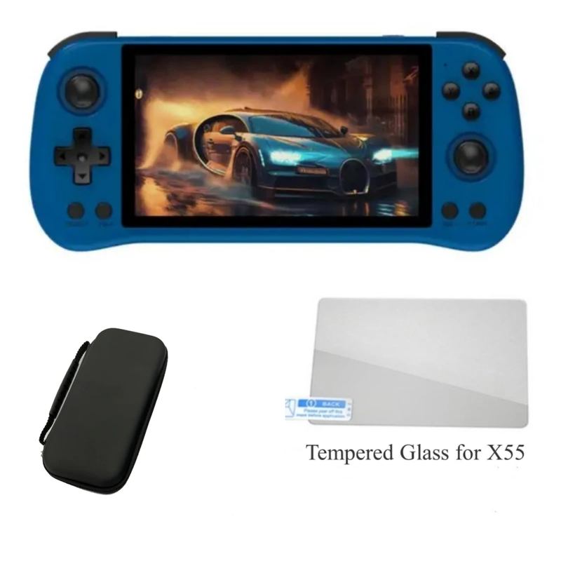 X55 5.5 Inch IPS Screen Handheld Game Console Open Source RK3566 Retro Video Gam