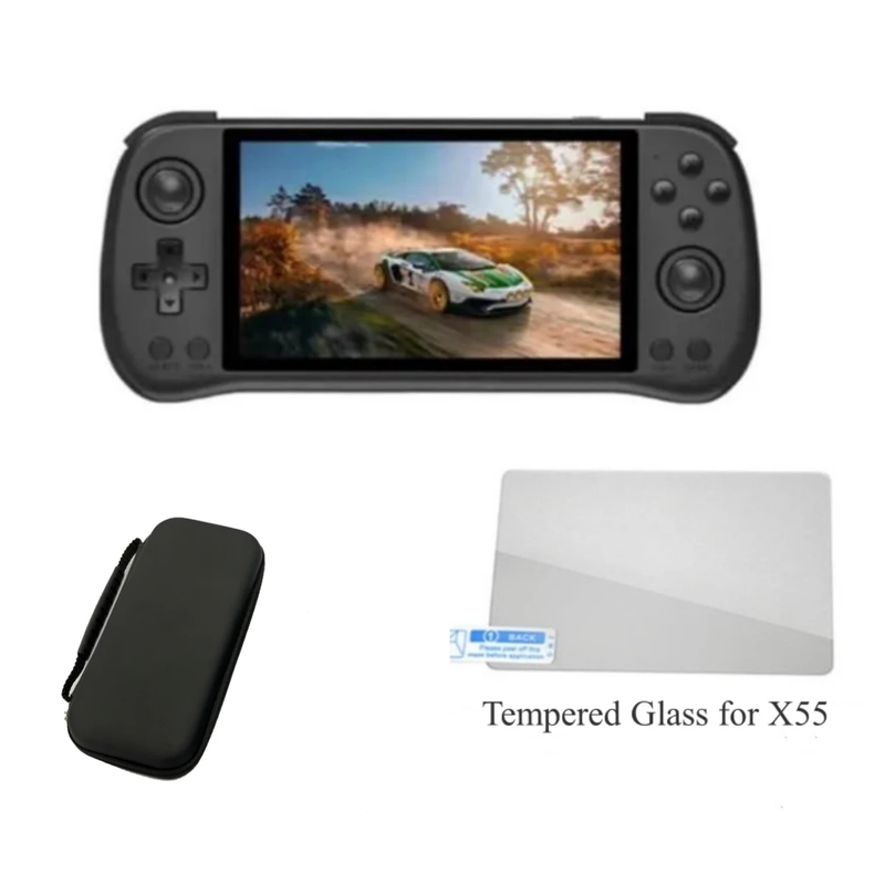 X55 5.5 Inch IPS Screen Handheld Game Console Open Source RK3566 Retro Video Gam