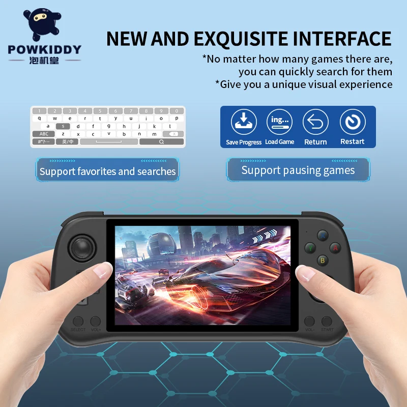X55 5.5 Inch IPS Screen Handheld Game Console Open Source RK3566 Retro Video Gam