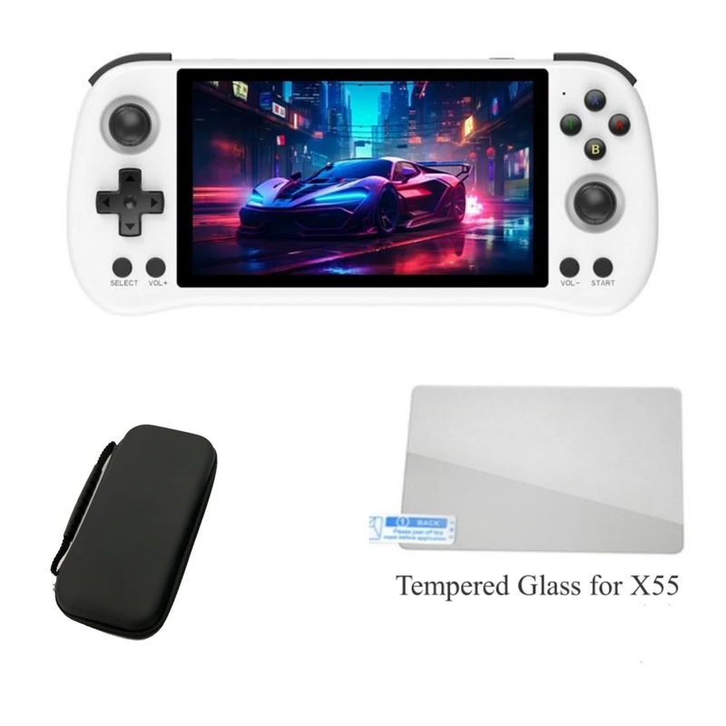 X55 5.5 Inch IPS Screen Handheld Game Console Open Source RK3566 Retro Video Gam