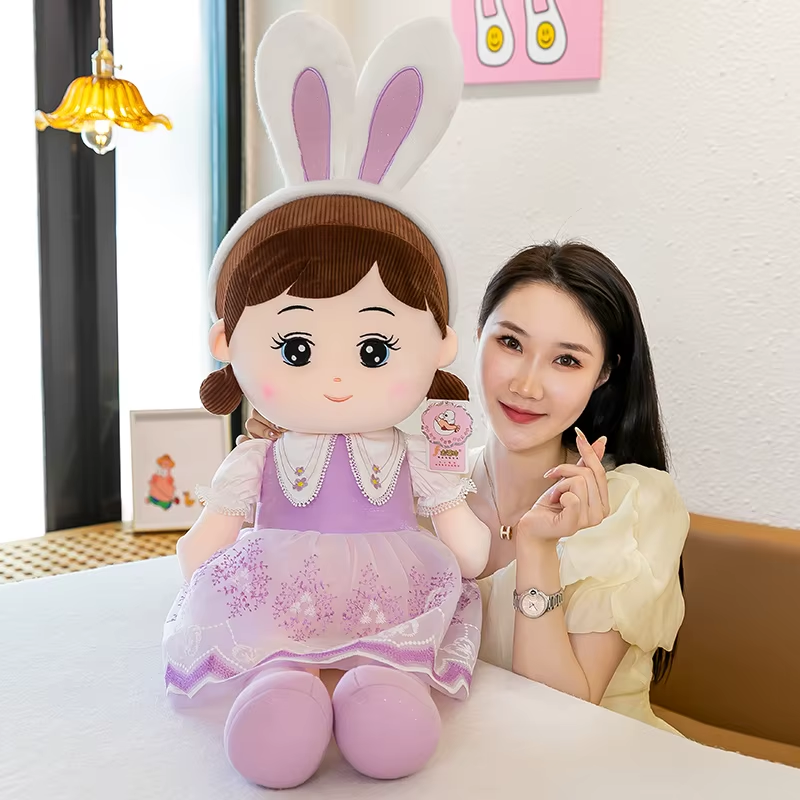 50-110Cm Cute Nasha Angel Girl Plush Toy Lovely Stuffed Anime Figure Doll Wear B